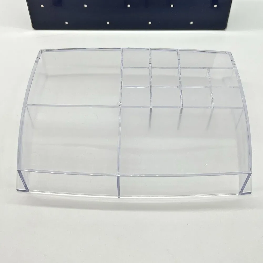 Avon Beauty Organizer Clear Lucite Tray w/Assorted Sized Compartments 10